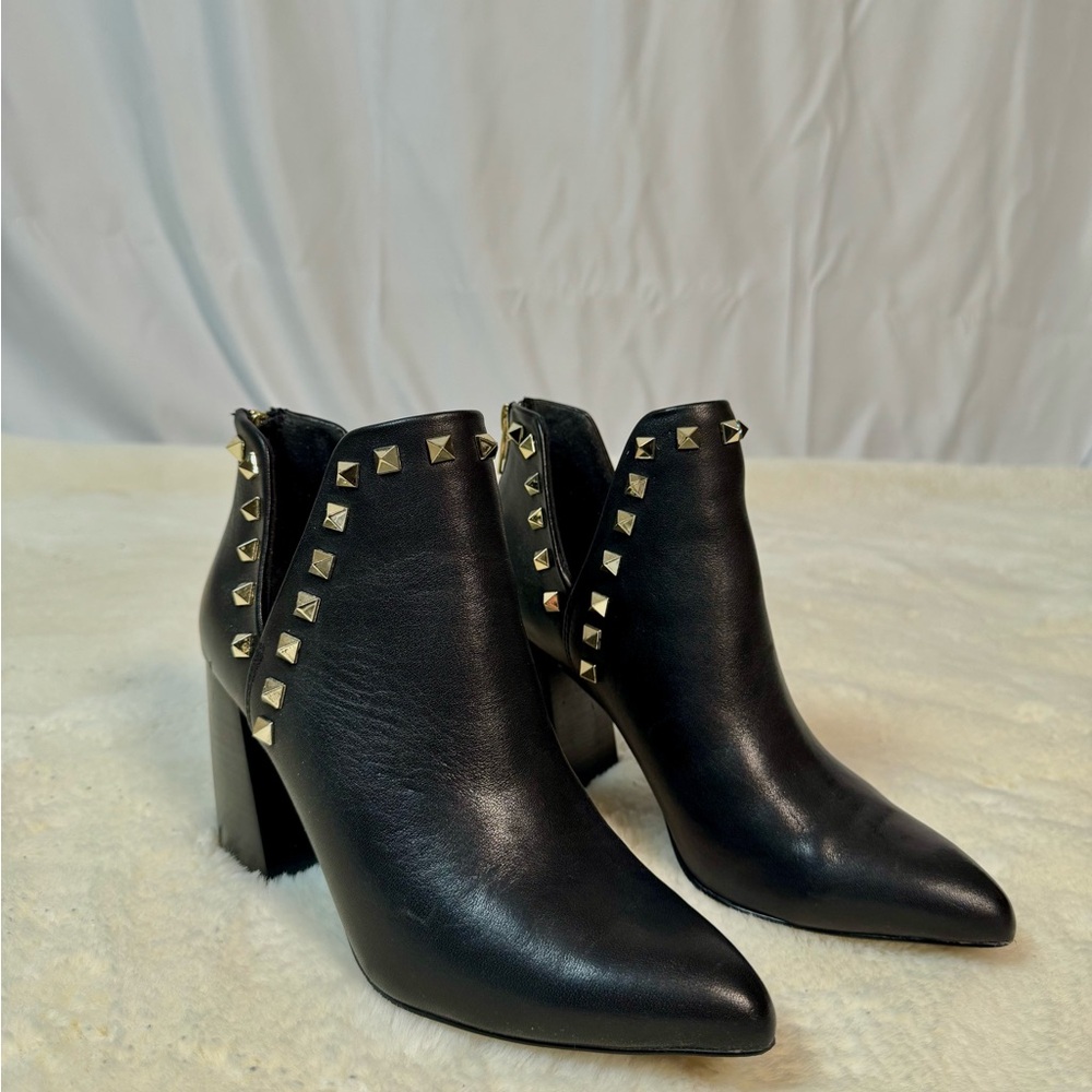 Steve Madden Studded Black Ankle Boots